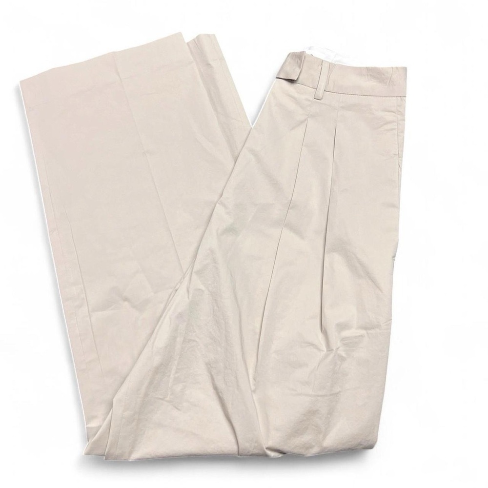 The Frankie Shop Wide-Leg Pleated Trousers - Beige - Picture 5 of 7